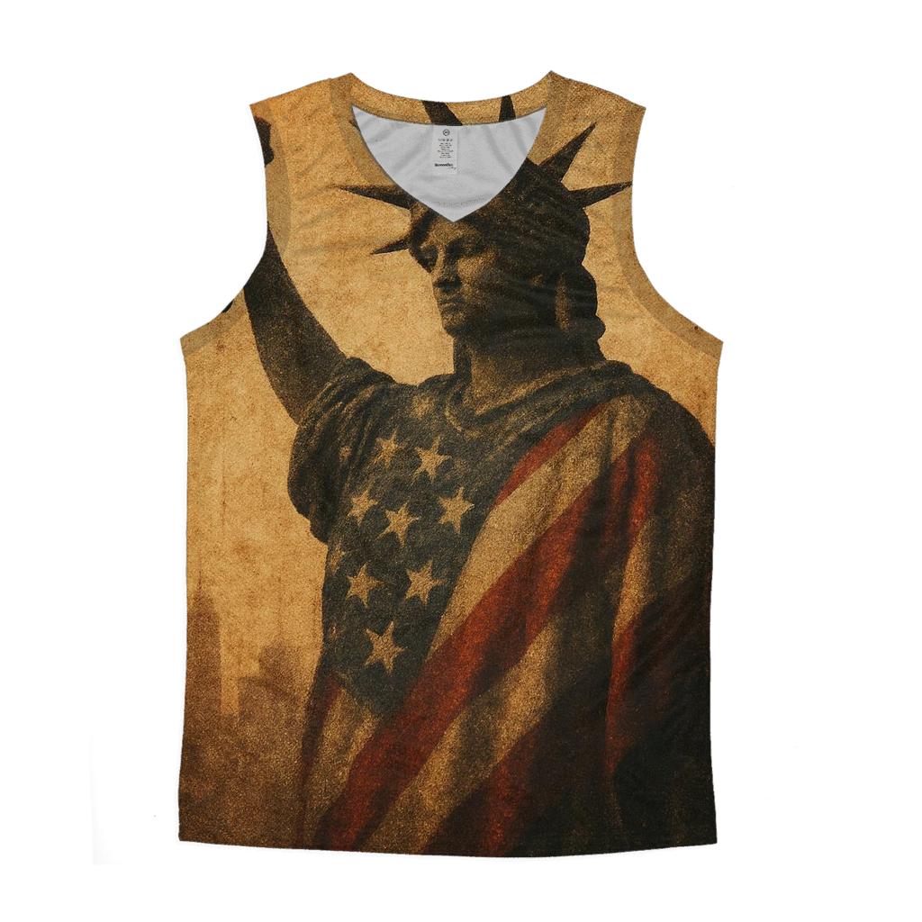 Vintage Liberty Wave cotton sleeveless tops