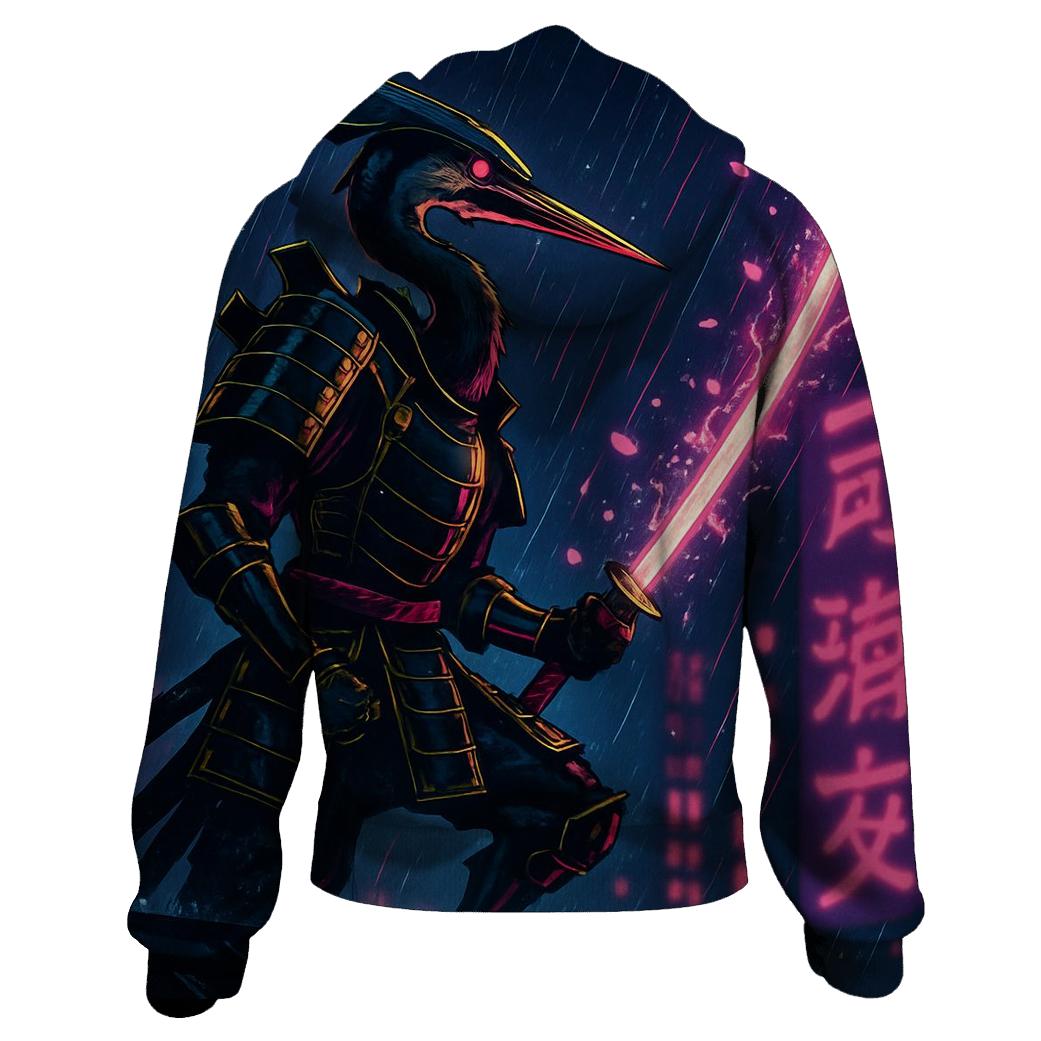 Photon Samurai Heron graphic hoodies