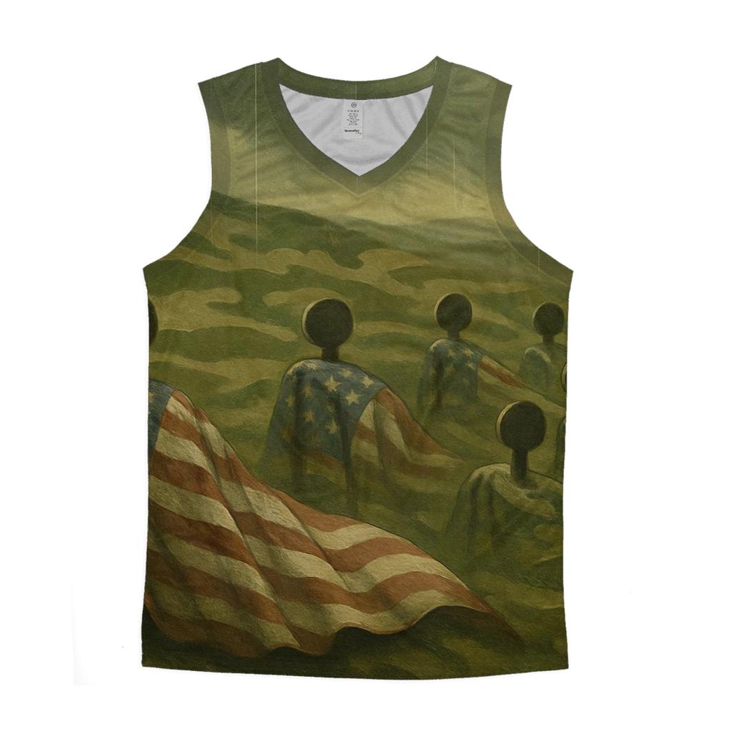 Camouflage Honor Field sports performance tank tops