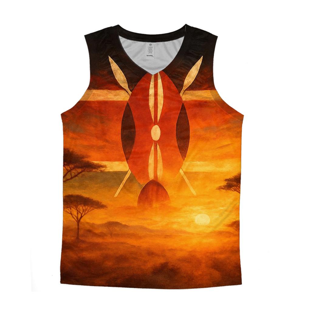 KenyaSavannaSilhouette stylish racerback tanks