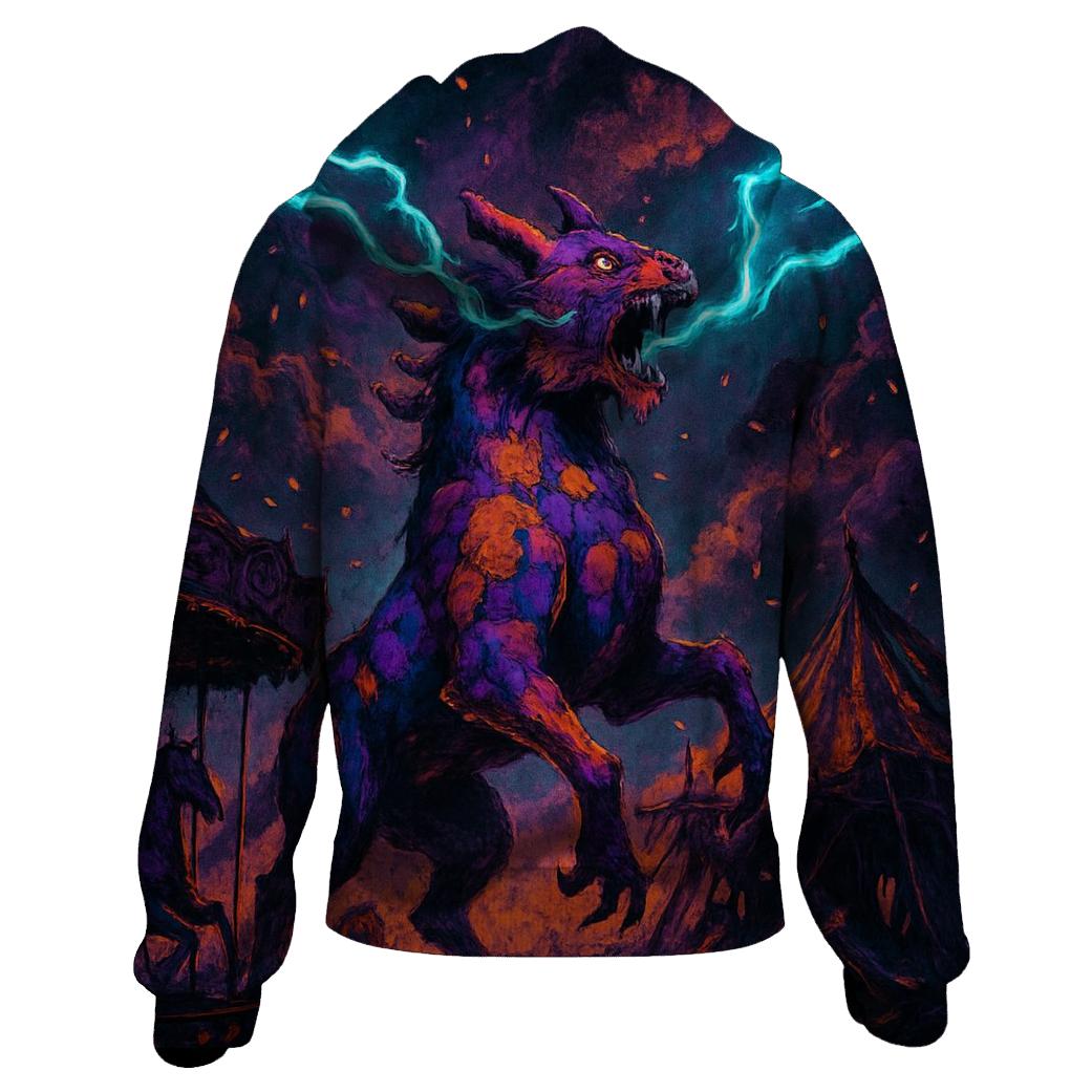 Thunder Carnival Beast graphic hoodies
