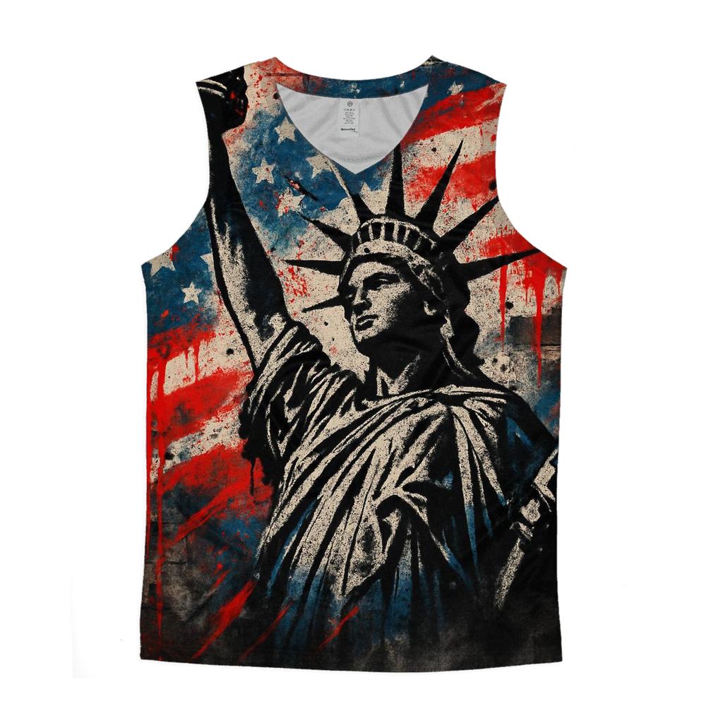 Graffiti Liberty Pulse stylish racerback tanks