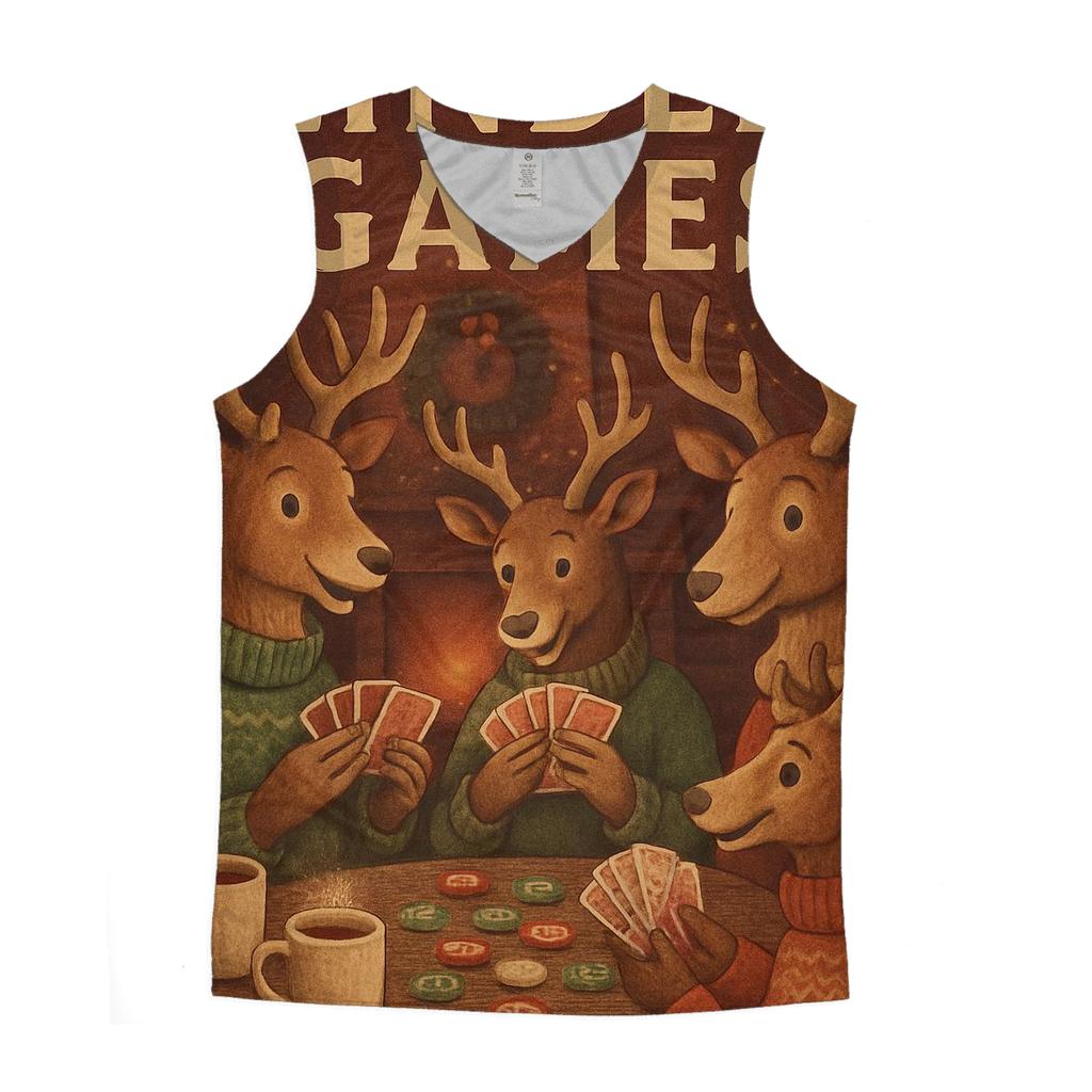 Reindeer Poker Night casual summer tank tops