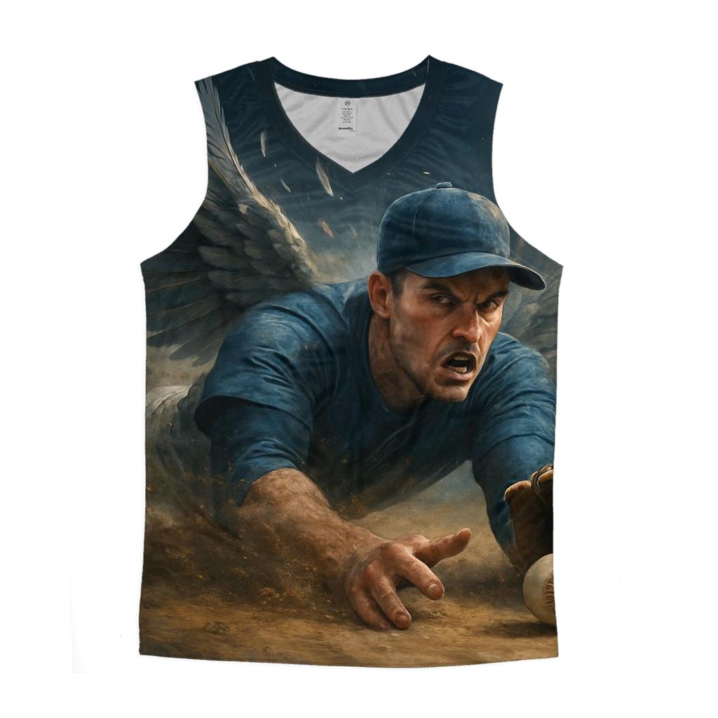 Winged Infield Charge Blue Jays trendy fitted tank tops