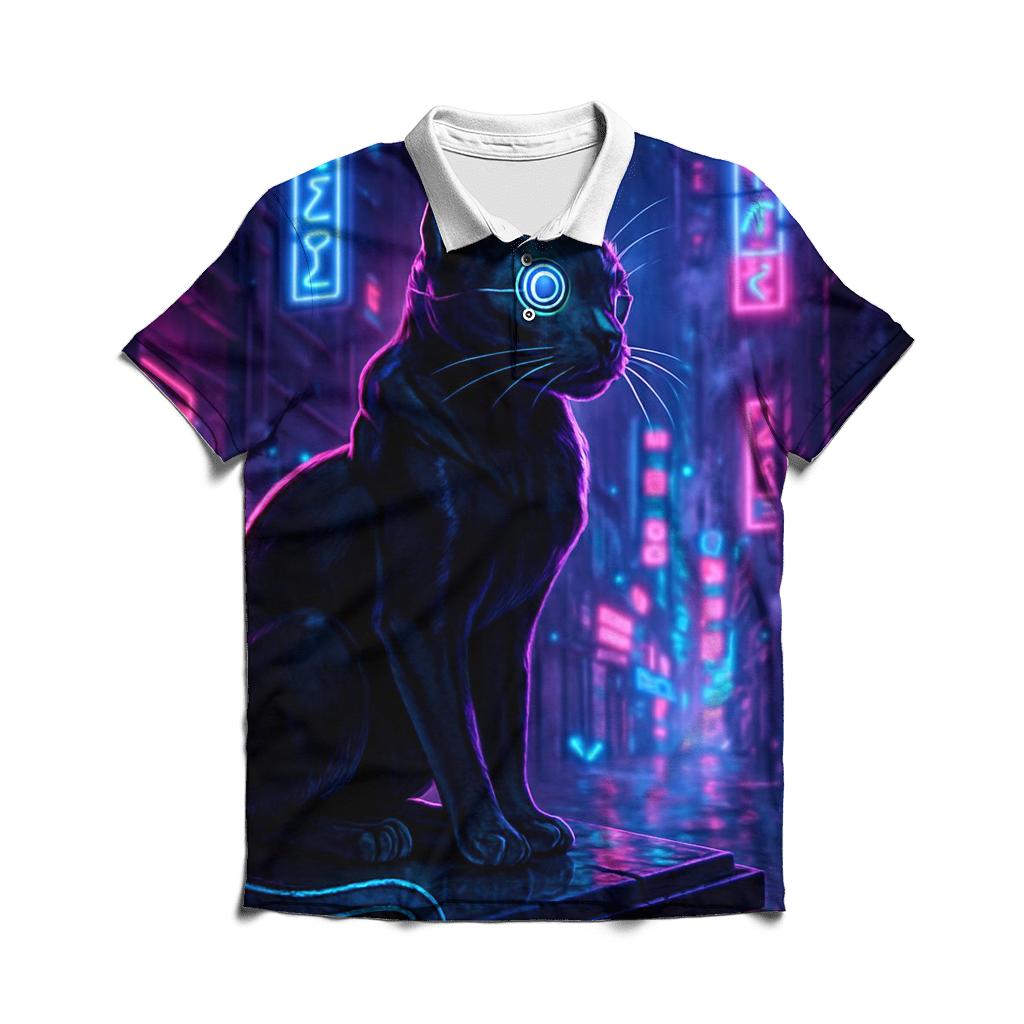 Neon Alley Guardian stylish collar polo tees