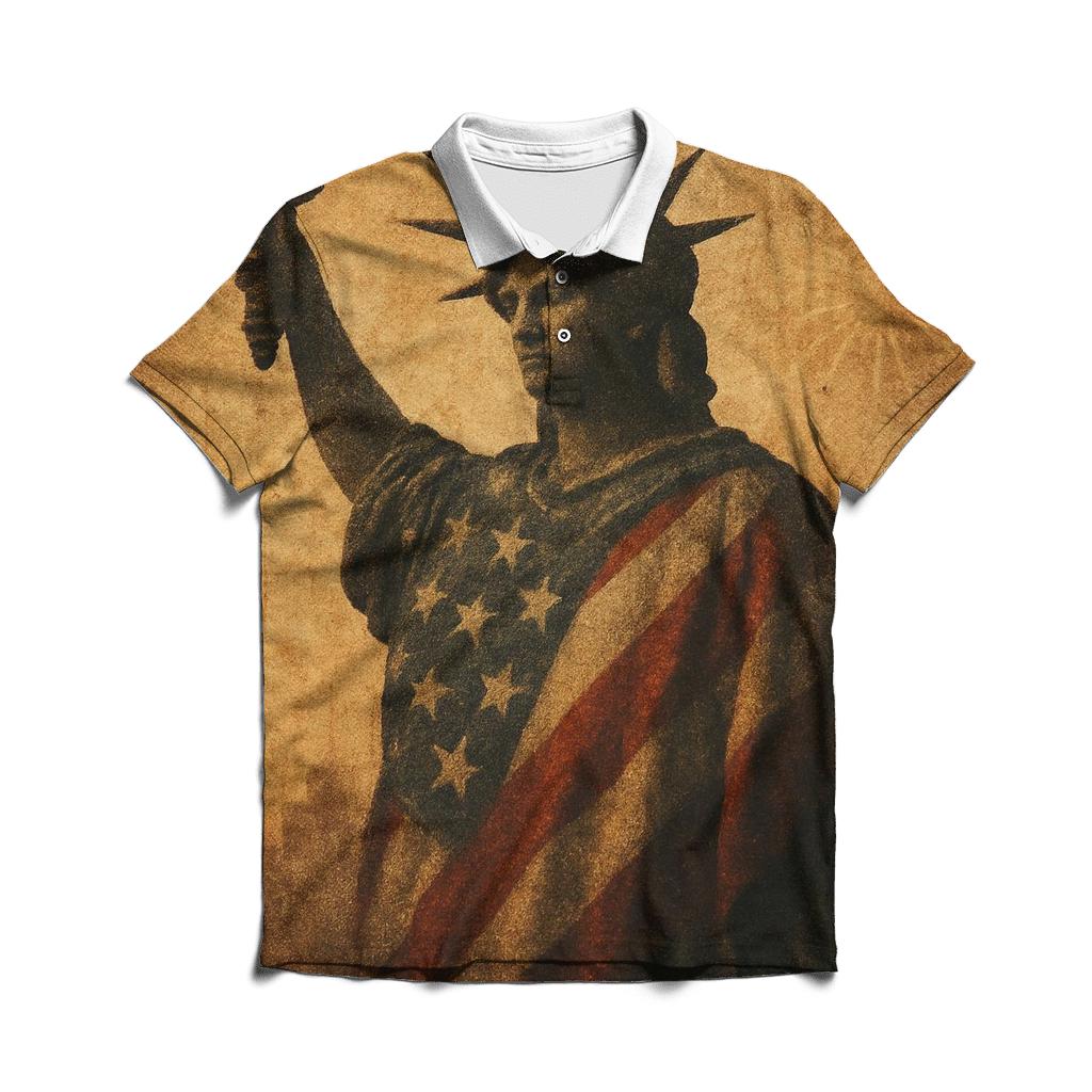 Vintage Liberty Wave designer slim fit polos