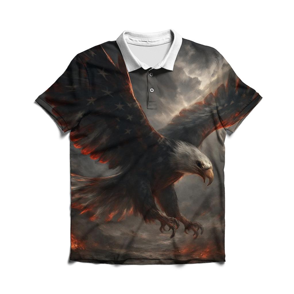 Eagle Over Watch classic pique polos