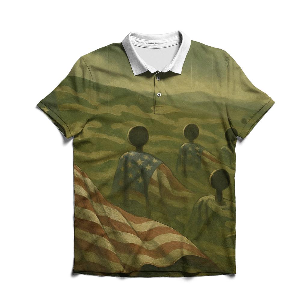 Camouflage Honor Field stylish collar polo tees