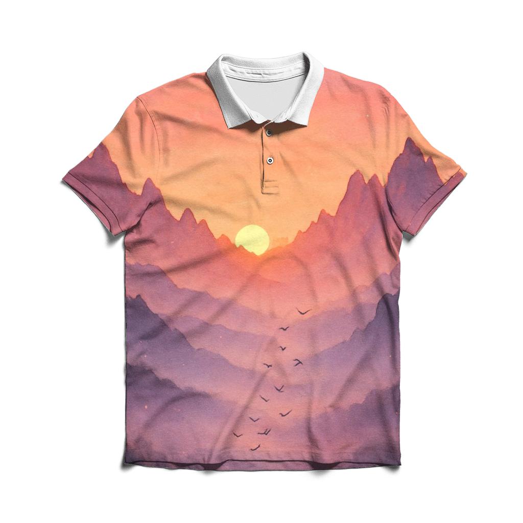 Velvet Cliffside Reverie premium cotton polo shirts