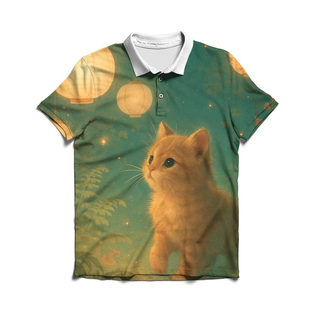 Lantern Garden Kitty stylish collar polo tees