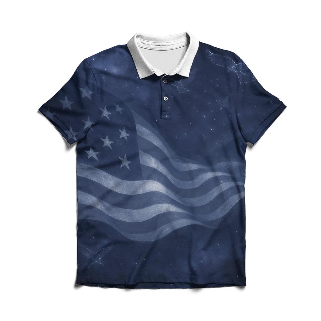 Constellation Banner Flight casual sports polo shirts