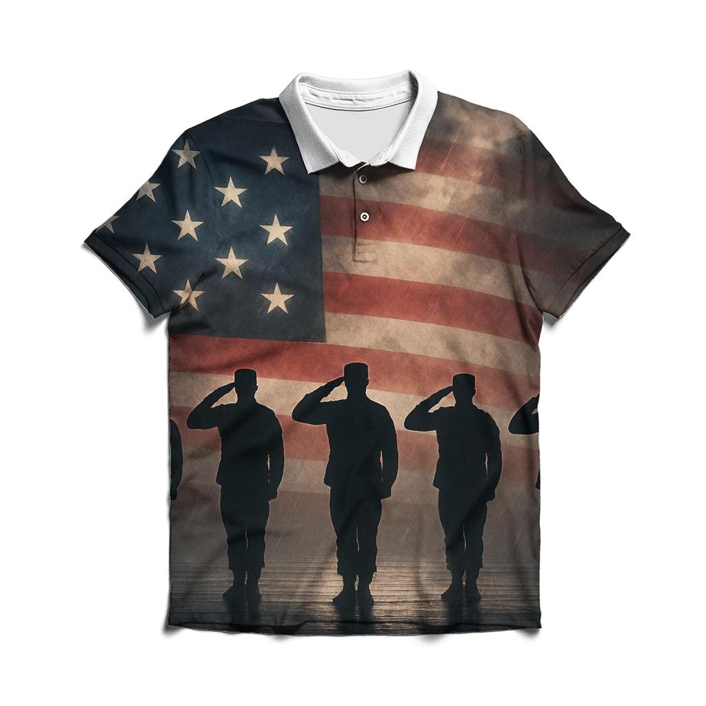 Stars Over The Line classic pique polos