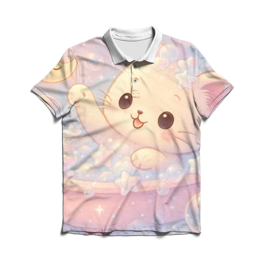 Bubble Bath Star Kitten designer slim fit polos