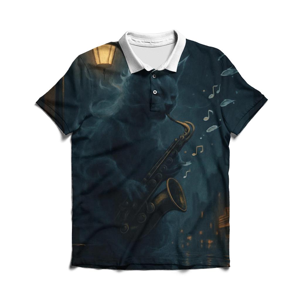 Phantom Alley Jazz Cat classic pique polos