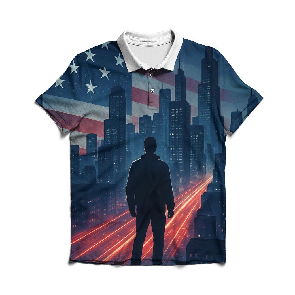 Skyline Stripes Metropolis classic pique polos