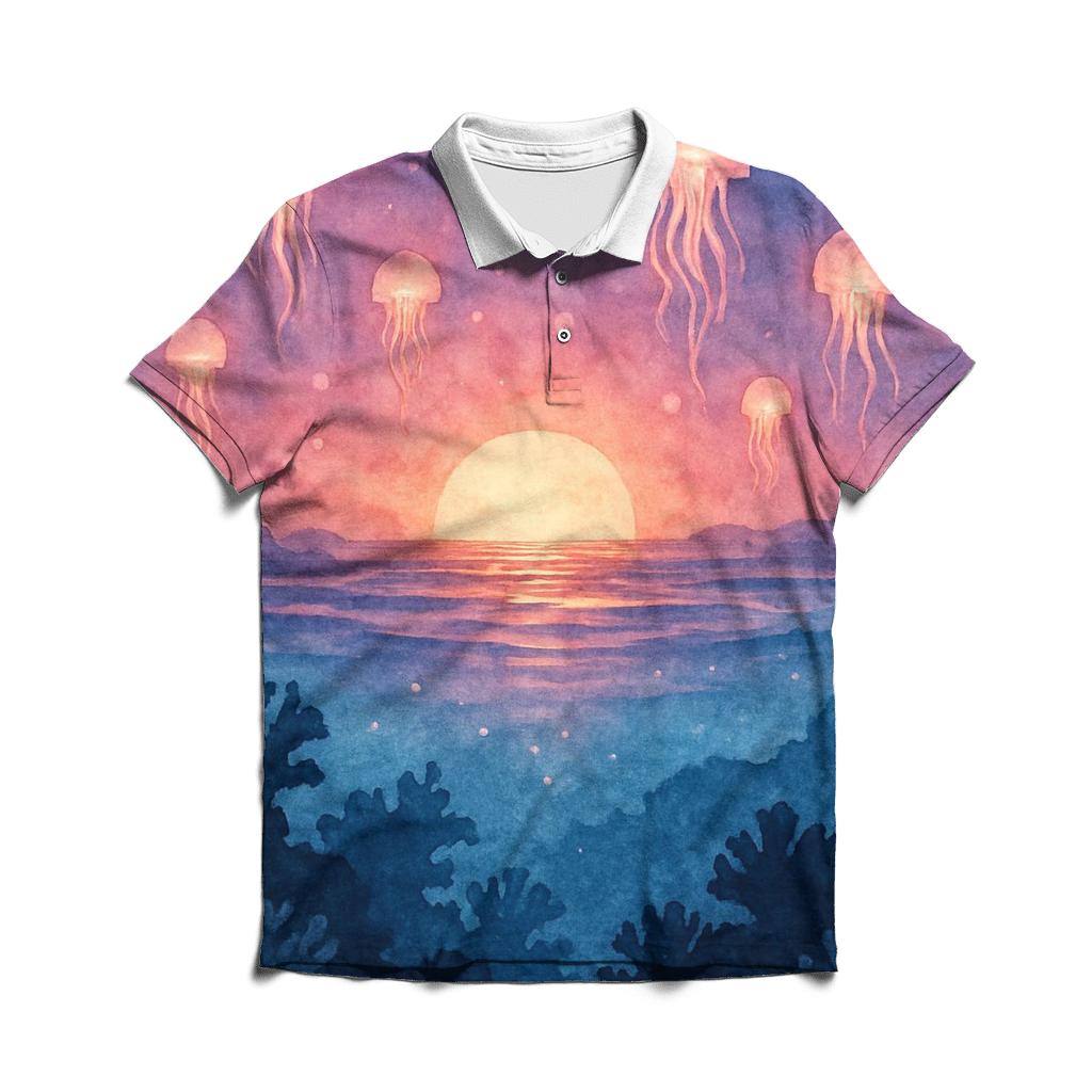 Lantern Reef Lullaby stylish collar polo tees