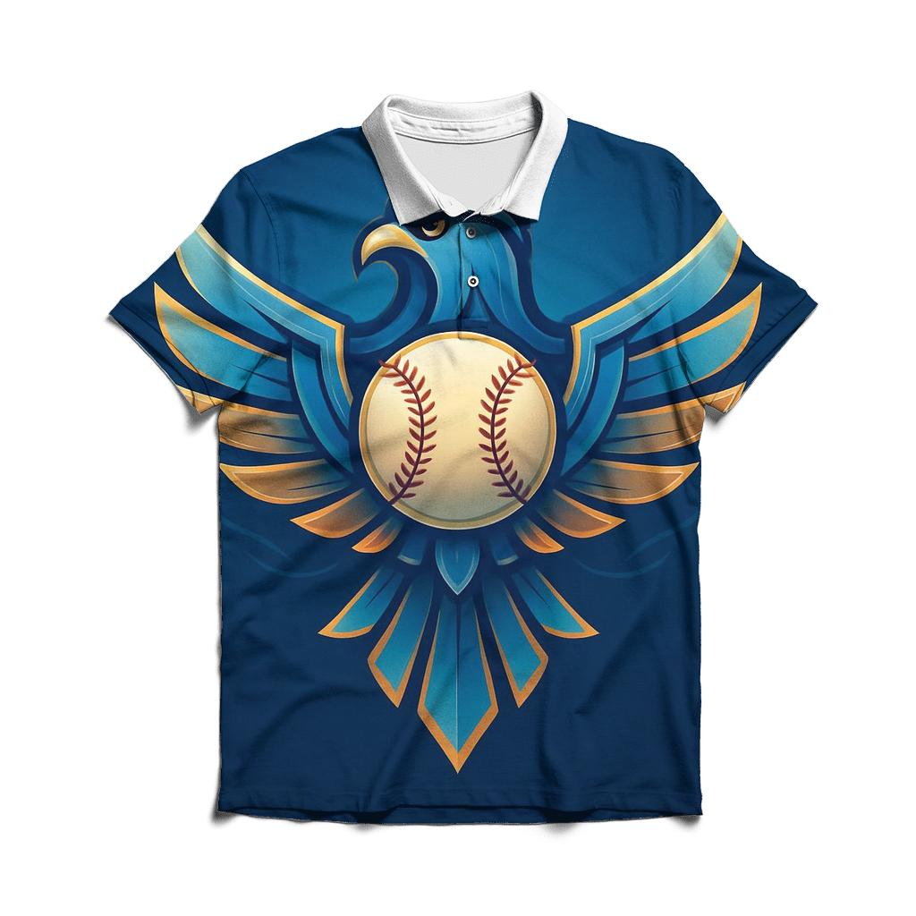 Cerulean Crest Blue Jays embroidered polo tops