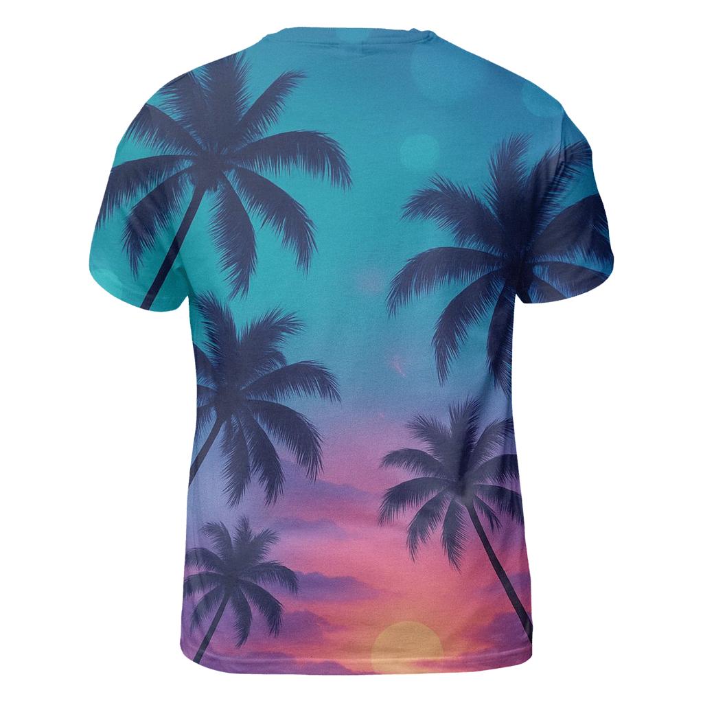 Aurora Palms At Twilight designer pattern shirts