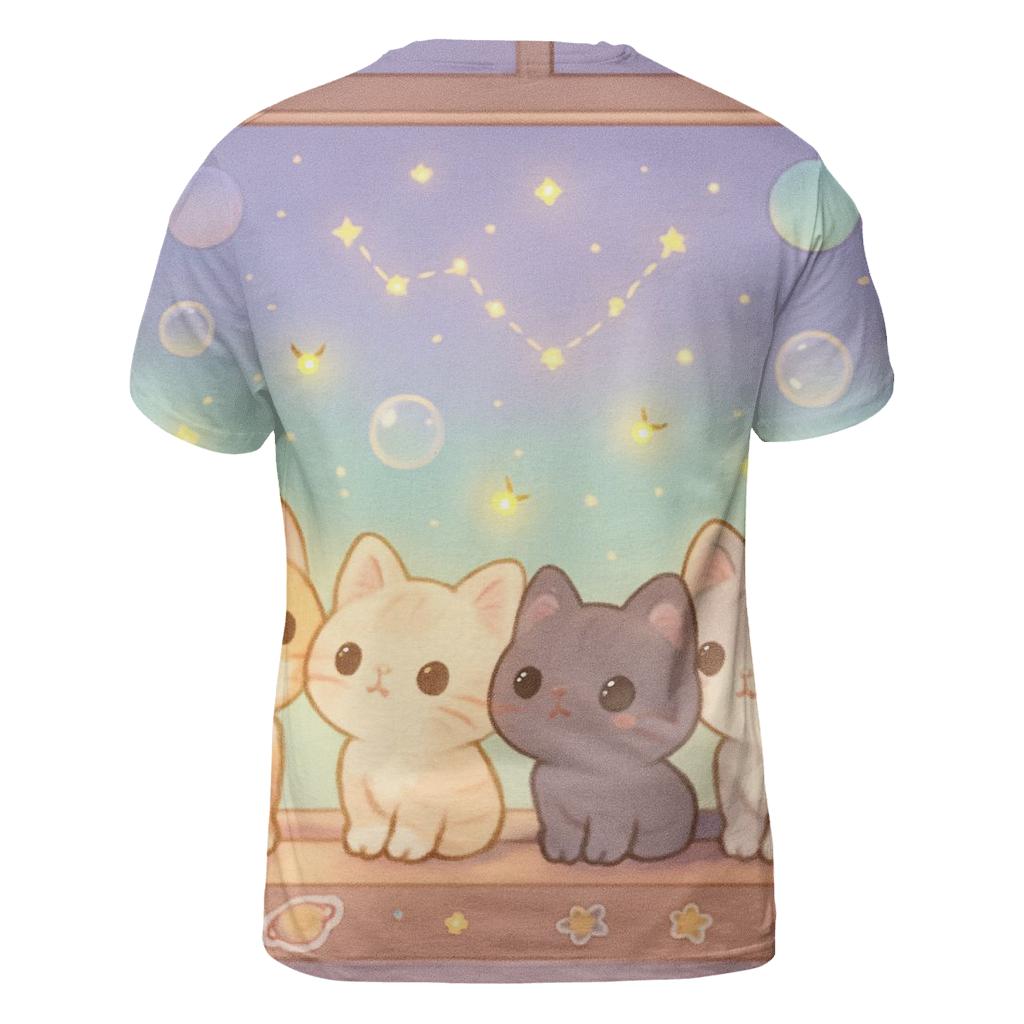 Stargazer Window Kittens statement graphic shirts