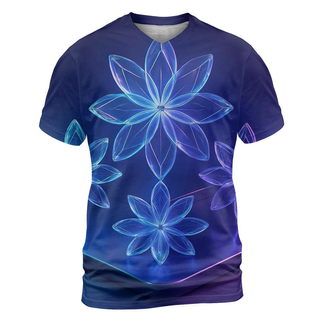 Chromatic Glass Garden designer pattern shirts