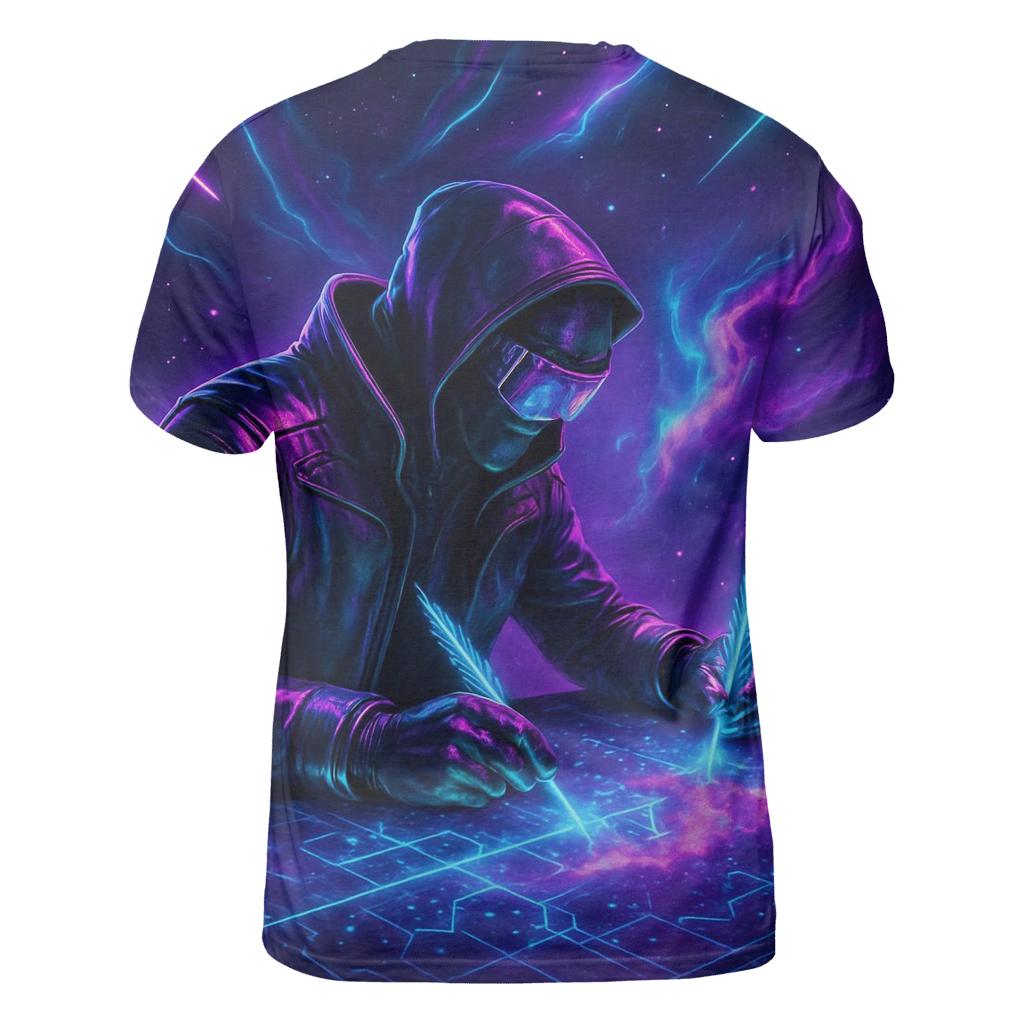 Neon Aurora Cartographer trendy printed shirt styles