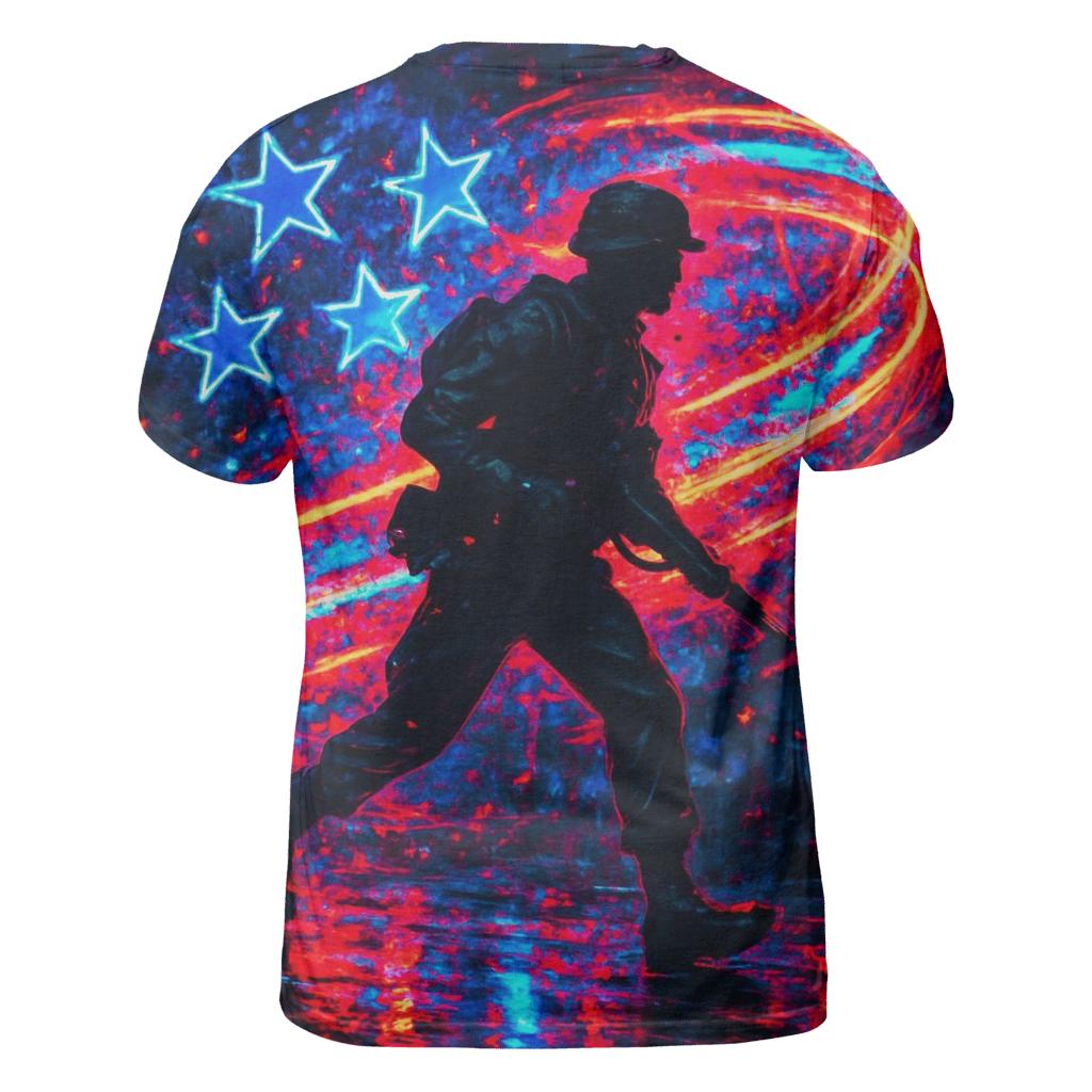 Neon Stars Streetflight trendy printed shirt styles