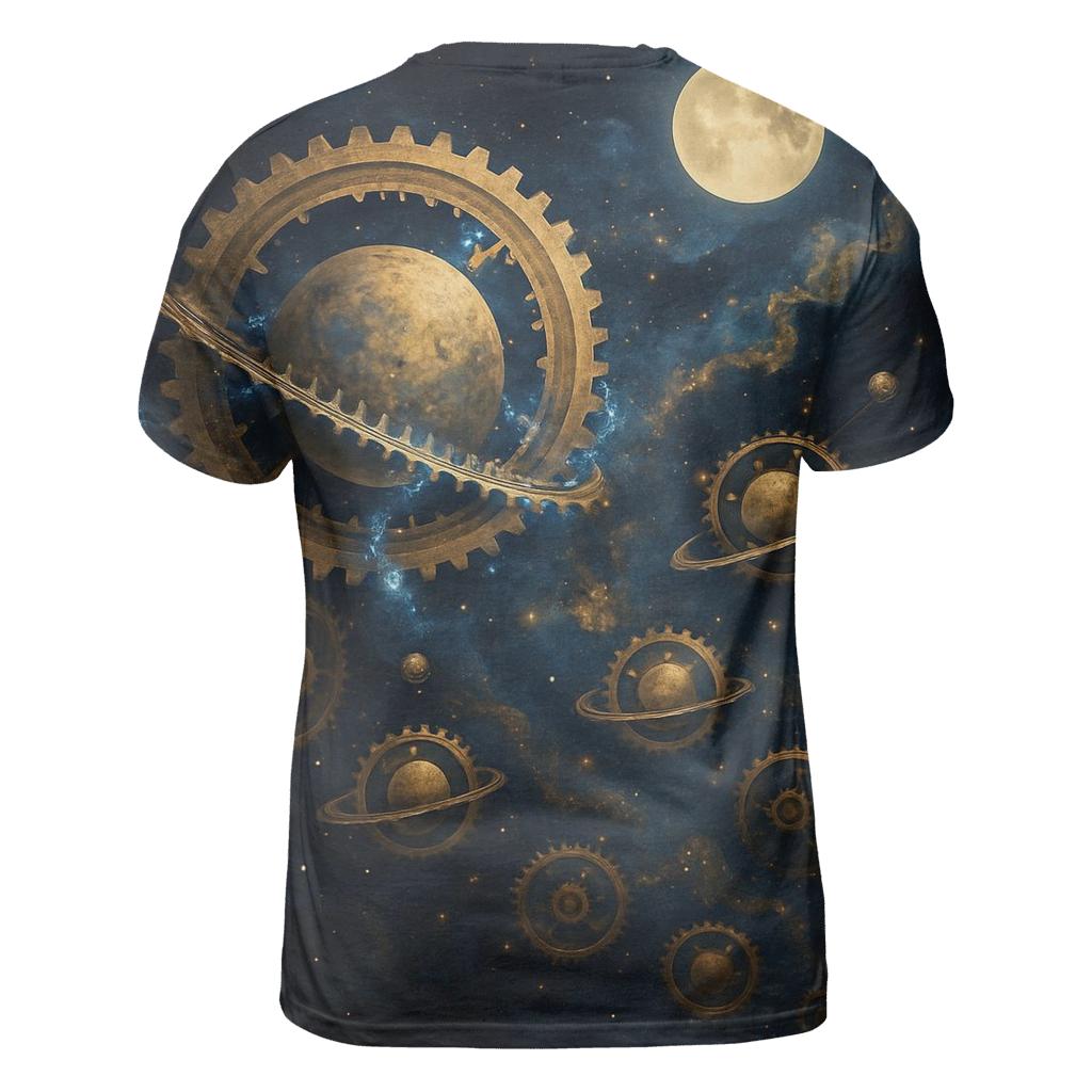 Clockwork Nebula creative print fashion shirts