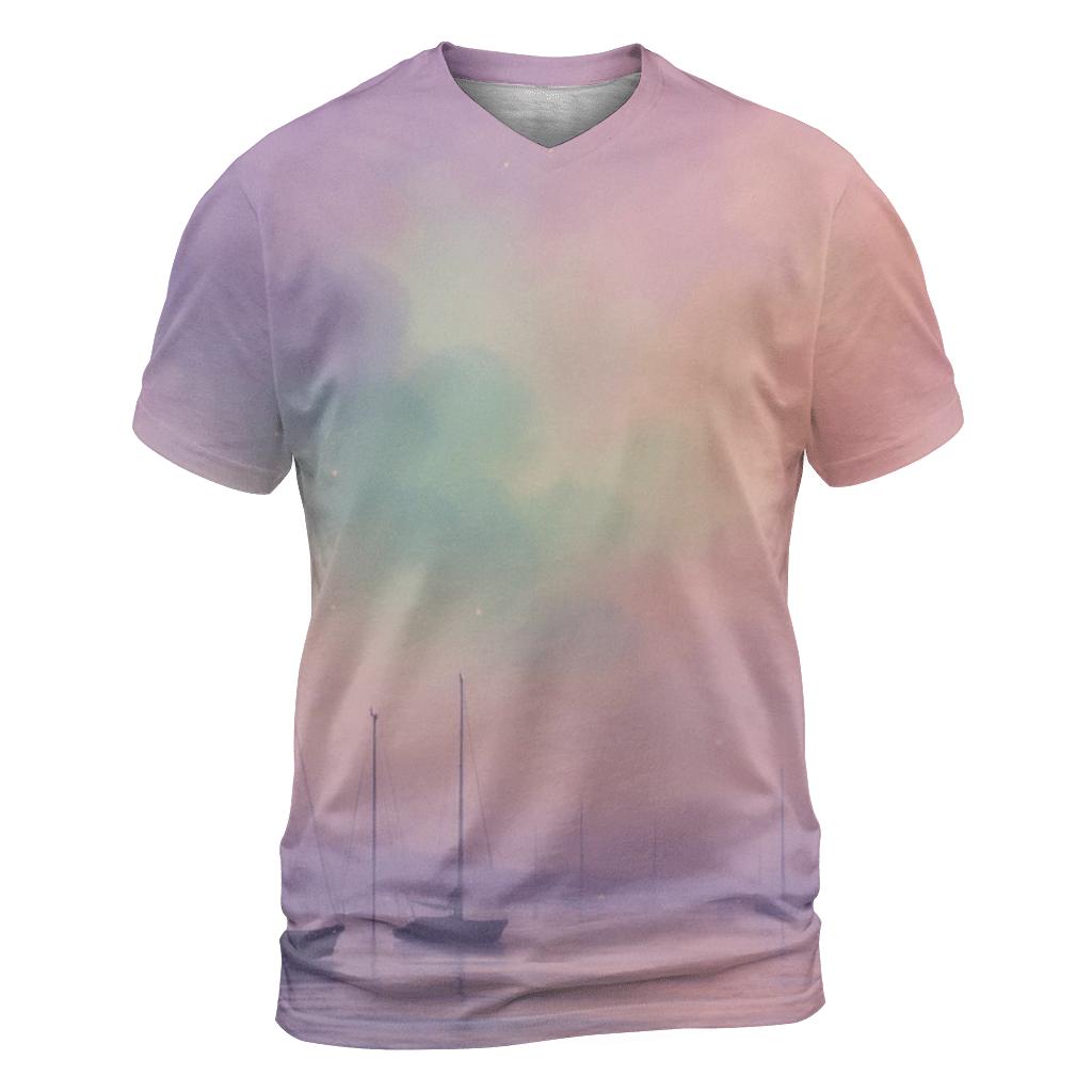 Pastel Veil Harbor custom all-over print shirts