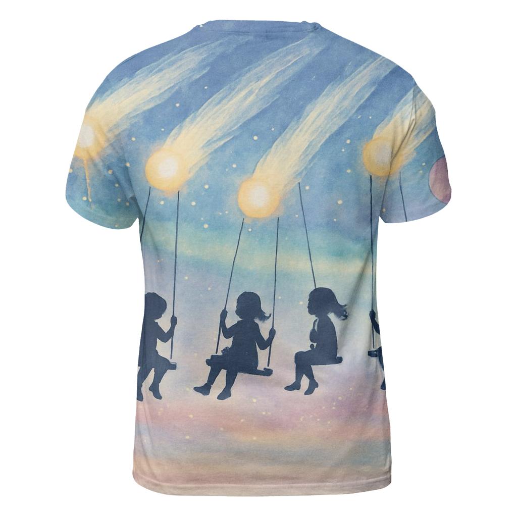 Starlit Playground creative print fashion shirts