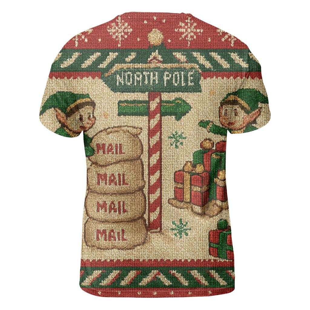 North Pole Mailroom Chaos personalized full print shirts
