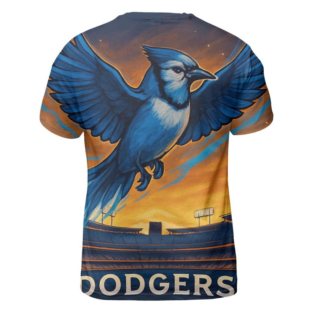 Dove Over Dodger Field unique graphic print tees