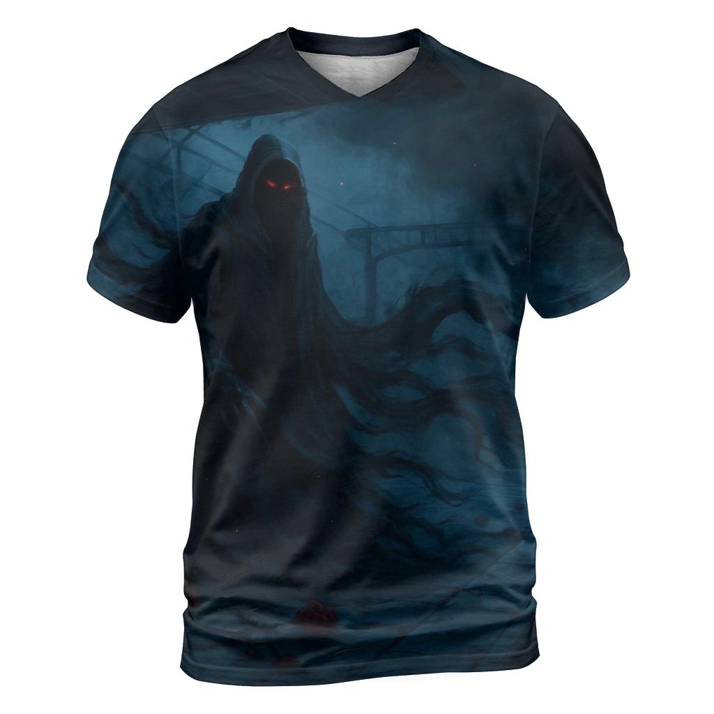 Grim Harbinger On Night Train creative print fashion shirts