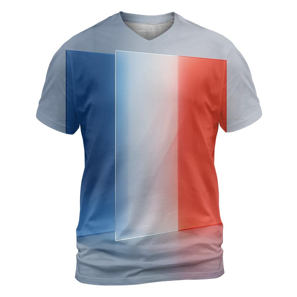 FranceGeometricMinima statement graphic shirts