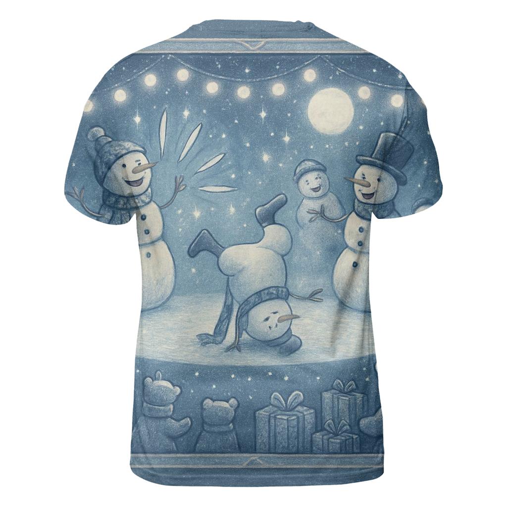 Snowman Talent Show custom all-over print shirts