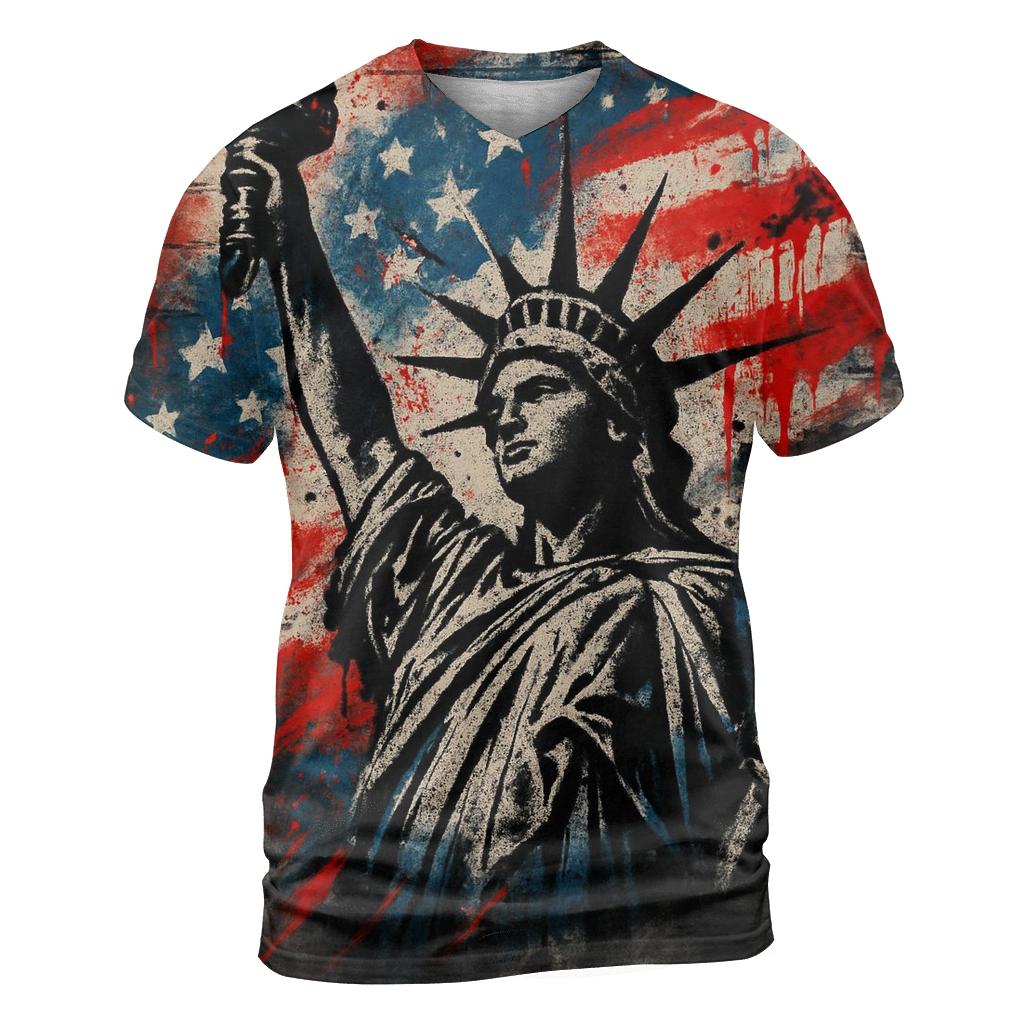 Graffiti Liberty Pulse unique graphic print tees