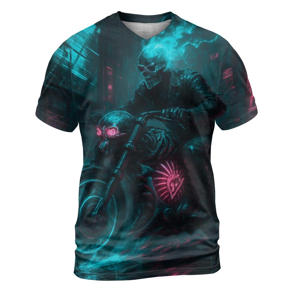 Spectral Rider Through Neon Ruins personalized full print shirts