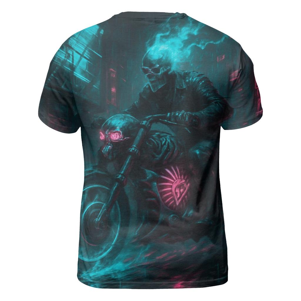 Spectral Rider Through Neon Ruins personalized full print shirts