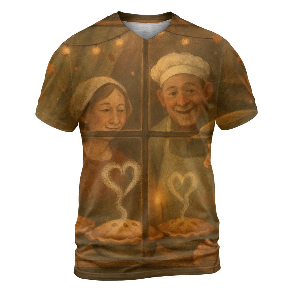Pie Shop Window Glow custom all-over print shirts