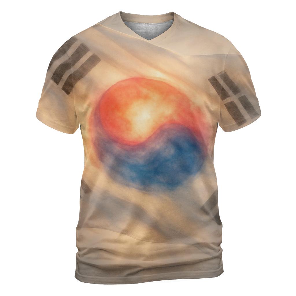 SouthKoreaCelestialFold statement graphic shirts