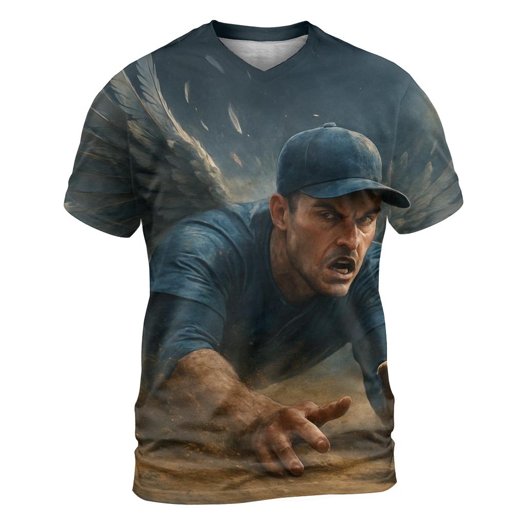 Winged Infield Charge Blue Jays vibrant all-over design tees