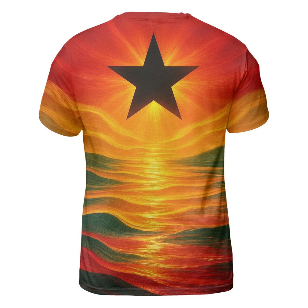 GhanaCoastalPulse creative print fashion shirts