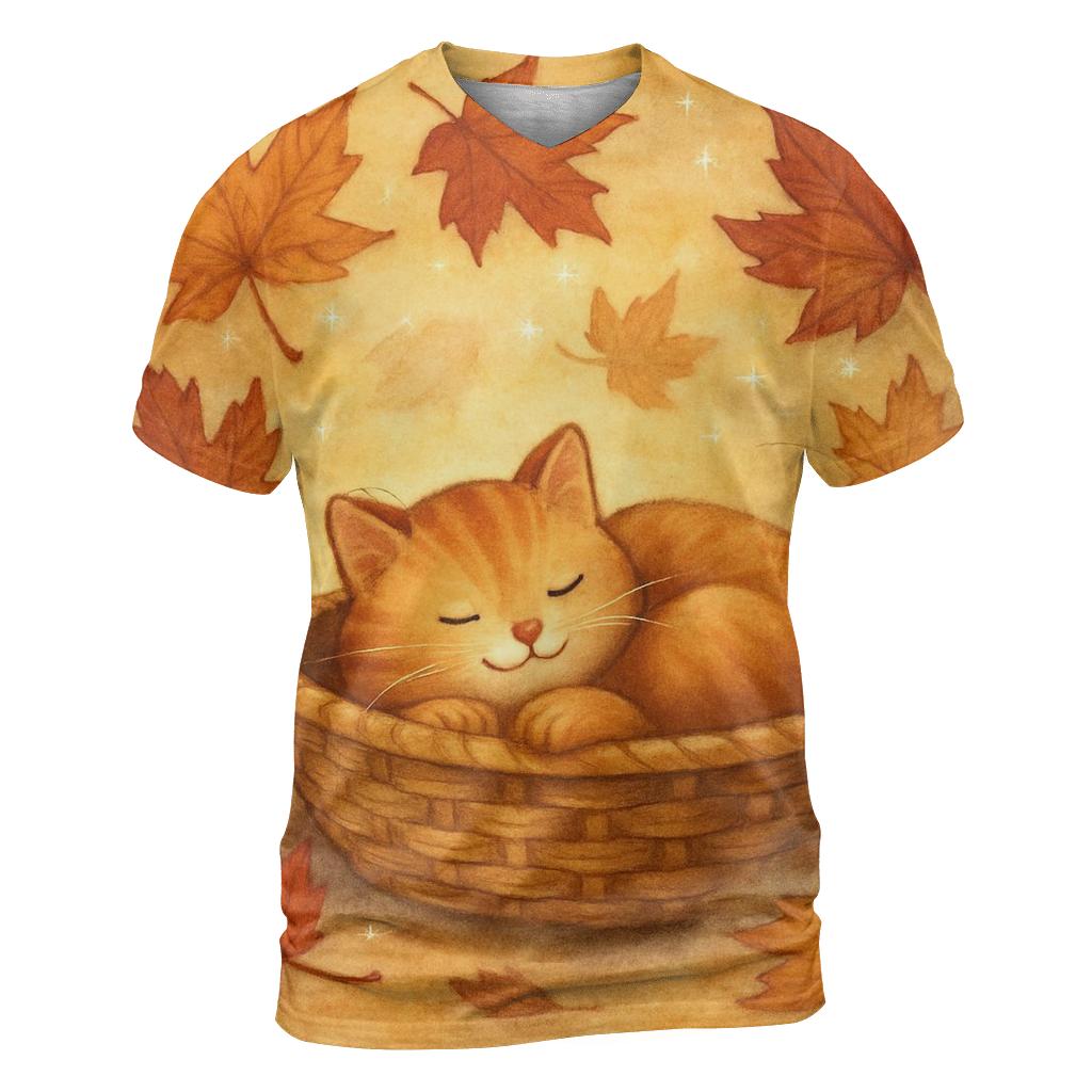 Maple Leaf Dream Cat designer pattern shirts