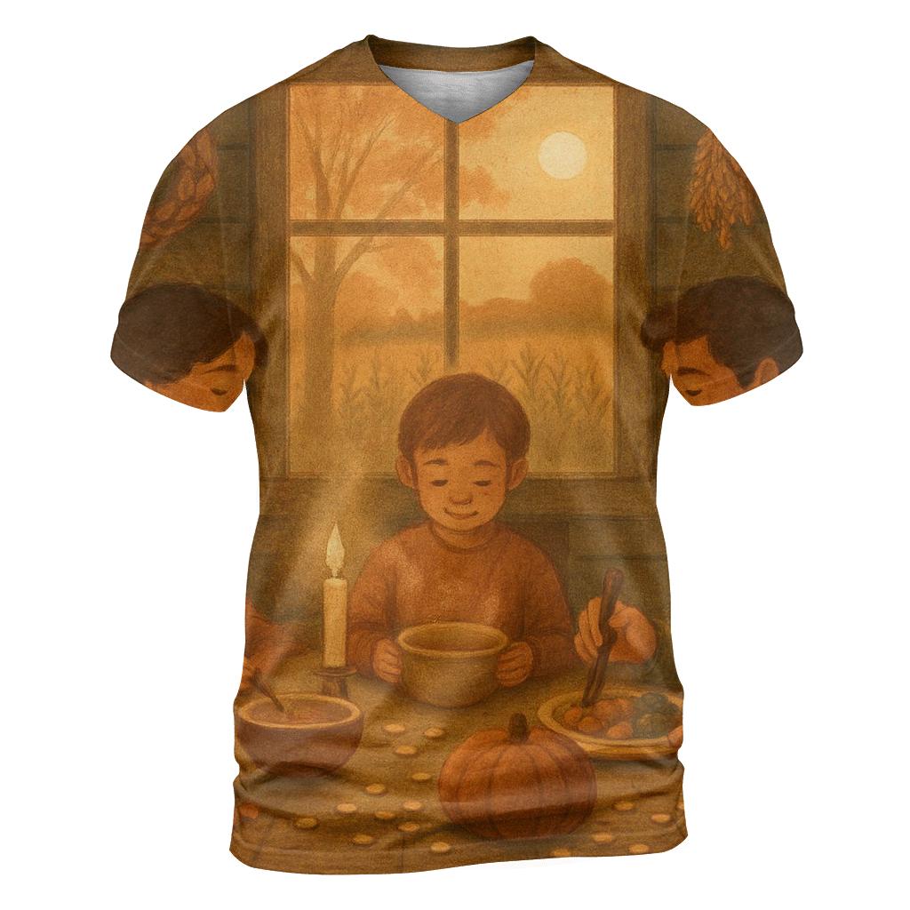 Quiet Cabin Supper unique graphic print tees