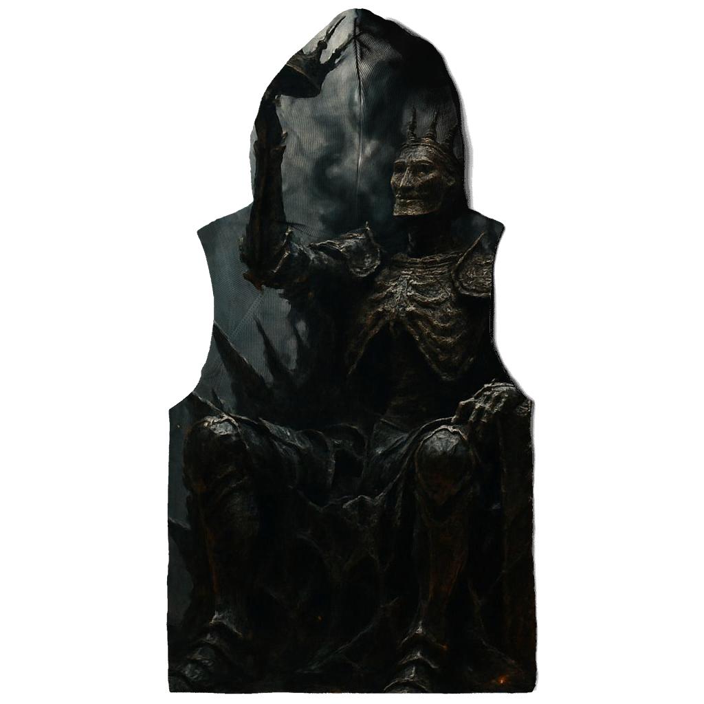 Ashen Throne Of The Skeleton King printed hoodies