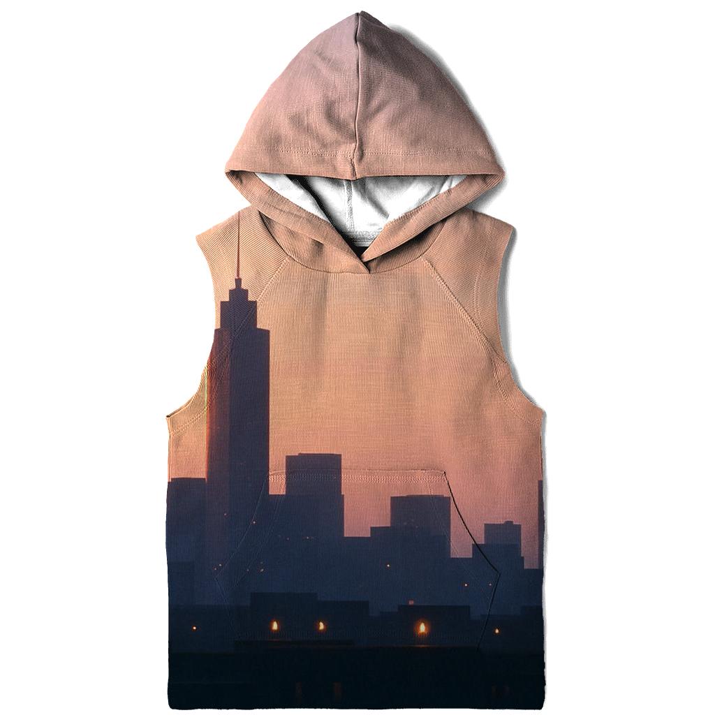 Lantern Skyline Golden Hour designer hoodies
