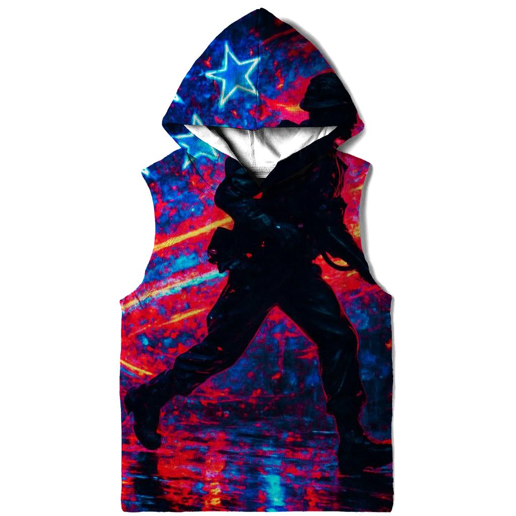 Neon Stars Streetflight printed hoodies