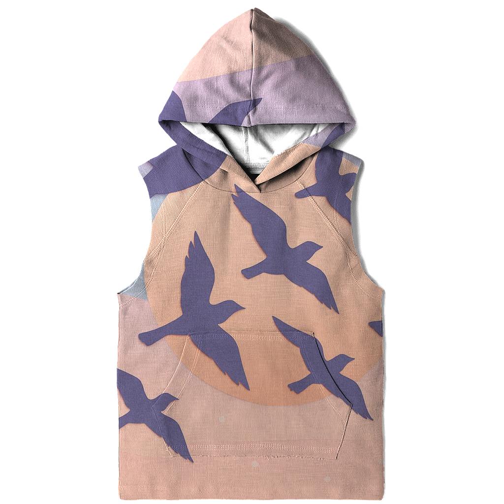 Paper Crane Sundown graphic hoodies