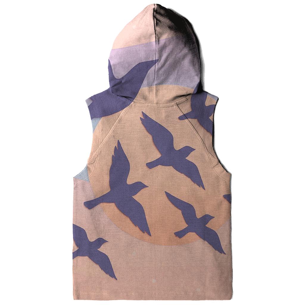 Paper Crane Sundown graphic hoodies
