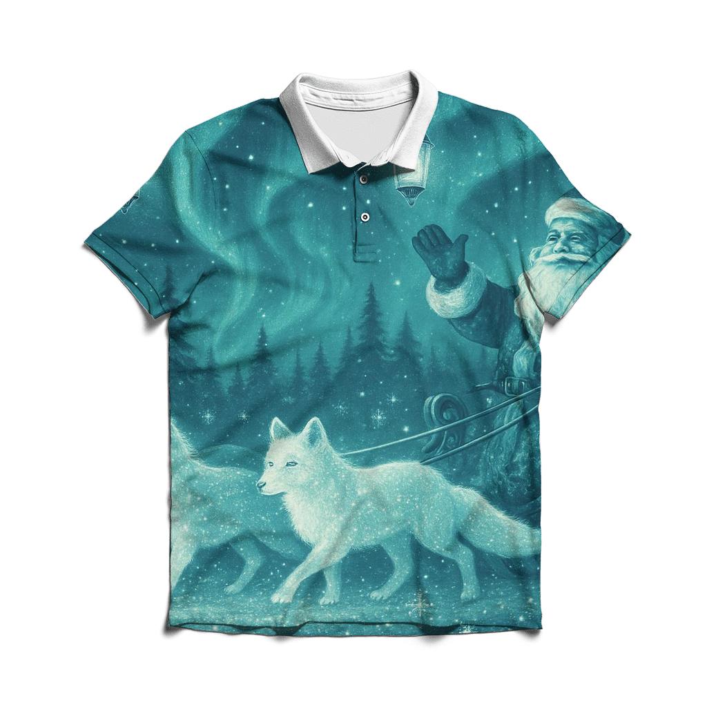 Santa Of The Tundra Parade premium cotton polo shirts