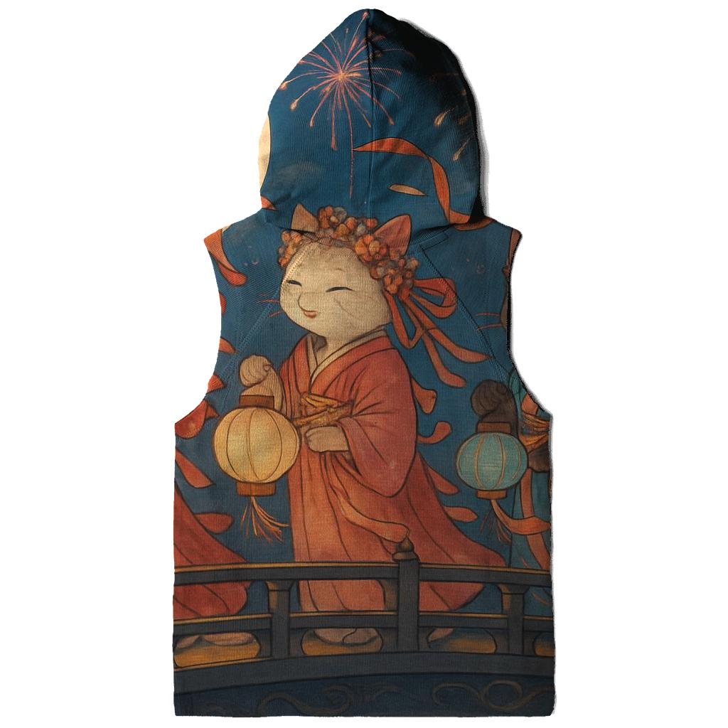 Lunar Festival Cat Parade embroidered hoodies